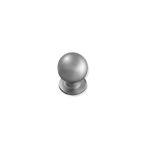 Ручка кнопка мебельная 28 мм Матовое Хром (Р)