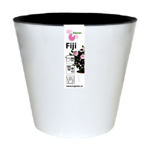 Горшок цветочный Ingreen Фиджи 5 л Белый ING1555-БЛ