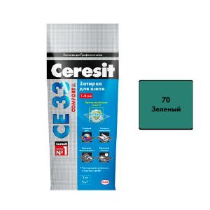 Затирка CERESIT SUPER CE33 2 кг №70 Зеленая 