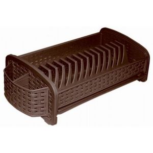 Сушилка для посуды Violet Ротанг 46х23х14 см Коричневый
