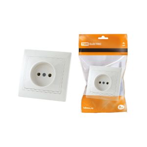 Розетка 1-м. с/у б/з TDM Таймыр Белый SQ1814-0011