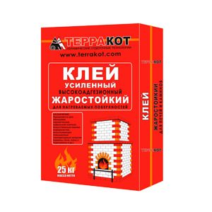 Клей жаростойкий усиленный Терракот 25 кг