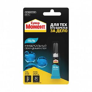 Секундный клей Супер Момент Гель, 3 г в шоубоксе