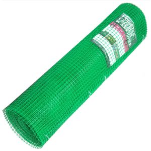 Сетка садовая 15х15 высота 1 м квадратная ячейка Зеленая