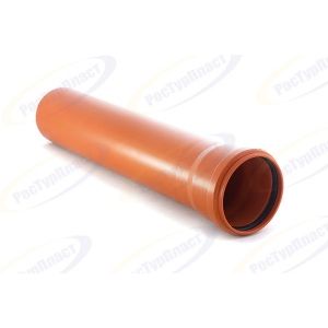 Труба канализационная НК d-160 х500 мм Рыжий