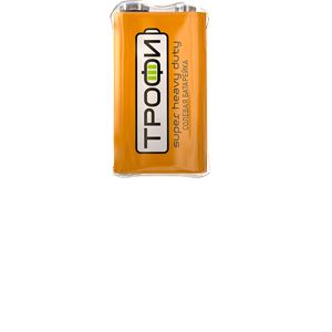 Элемент питания ТРОФИ 6F22-1S крона 9V