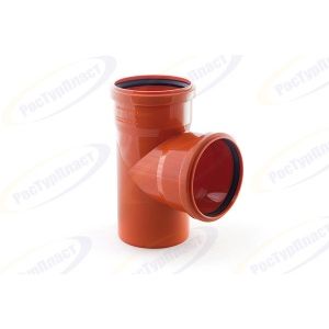 Тройник канализационный НК d-160х160 мм 90° Рыжий