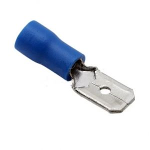 Разъем плоский (папа) 6.3 мм 1.5-2.5 мм² (РПи-п 2.5-(6.3)) синяя REXANT