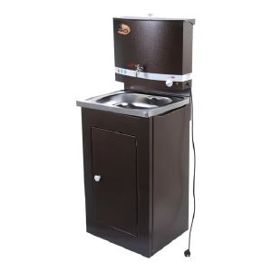 Умывальник дачный Вихрь Люкс с подогревом, нержавеющая мойка, Медь