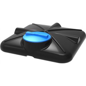 Бак для душа 200 л Черный