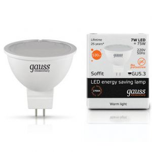 Лампа светодиодная Gauss Elementary GU5.3 7 Вт 2700K Софит