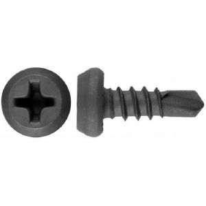 Саморезы клопы 3,5х11 мм со сверлом Черные 1000 шт