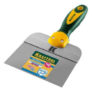 Шпательная KRAFTOOL фасадный двухкомпонентной ручкой, нержавеющее полотно, 150мм