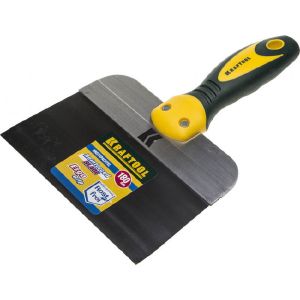 Шпательная KRAFTOOL фасадный двухкомпонентной ручкой, нержавеющее полотно, 180мм