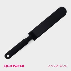 Лопатка блинная Доляна Орихалк, 32 см, нейлон, чёрная