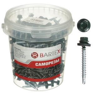 Саморез кровельный 4,8х50 мм Темно-Зеленый (RAL-6005) 150 шт