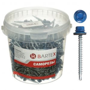 Саморез кровельный 4,8х70 мм Синий (RAL-5005) 100 шт