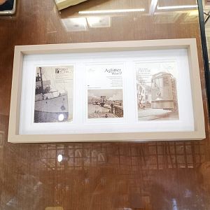 Рамка из МДФ на 3 фотографии 4*6 светло бежевая YM1962