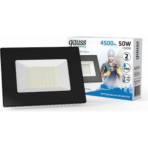 Прожектор светодиодный 50 Вт GAUSS LED IP65 6500К Белый