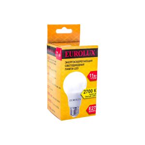 Лампа светодиодная Eurolux Е27 11 Вт Груша 2700К