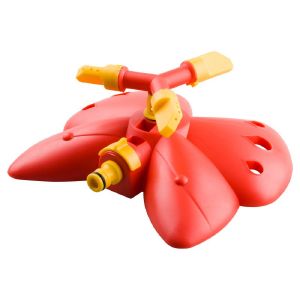 Распылитель круговой Grinda GB-1, пластиковый, 115 м2 полив, на подставке, бабочка, 3 сопла