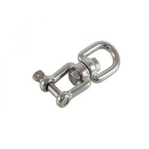 Вертлюг петля-вилка, цинк, 8 мм, в уп. 1 шт