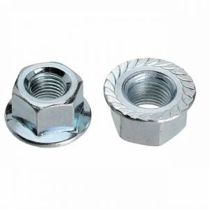 Гайка фланцевая М6, цинк, в уп.16 шт