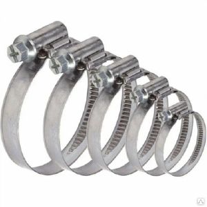 Хомут червячный 44-64 мм нерж, в уп.1 шт