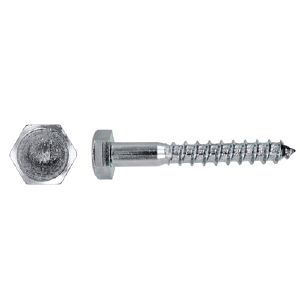 Шуруп для крепления лаг и реек 6 x 120 мм, цинк, в уп.2 шт