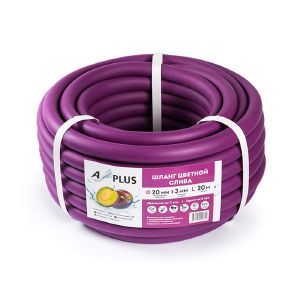 Шланг поливочный d16 мм/т.с.3,0/20 м непрозр.неармир. сиреневый Слива