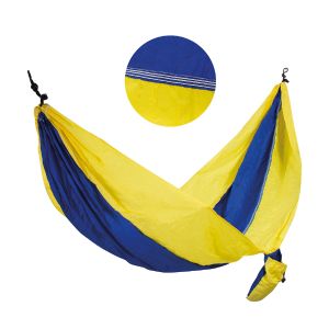 Гамак полотняный (нейлон) повыш. прочности НАМ-16 280х140 см с карабинами ECOS