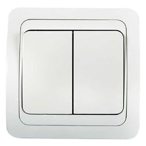 Выключатель 2СП белый Mimoza Makel