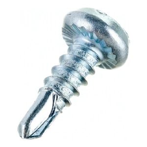 Саморез для крепл.профилей 3,5 х 9,5 мм сверло, полуцилиндр, черный, в уп.18 шт