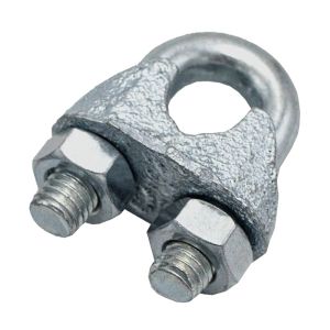 Зажим для стальных канатов 5 мм цинк, в уп.2 шт