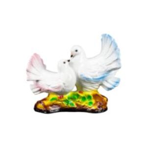 Фигура садовая гипс Голубь и голубка 200x270 мм