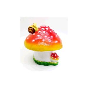 Фигура садовая гипс Гриб с улиткой 240x290 мм