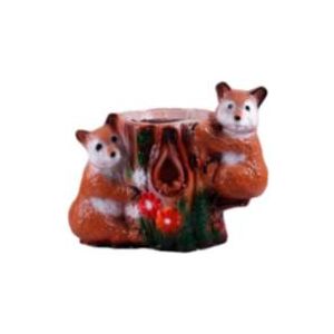 Фигура садовая гипс Кашпо Два медведя 24x30 см ГАРДЕНВИЛЛ