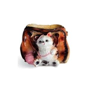 Фигура садовая гипс Кашпо Котенок с сумкой 17x20 см ГАРДЕНВИЛЛ