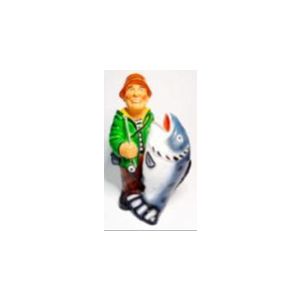 Фигура садовая гипс Рыбак 400*700 мм 342