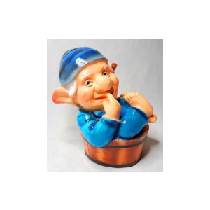 Фигура садовая гипс Тролль в тазике 42x45 см ГАРДЕНВИЛЛ