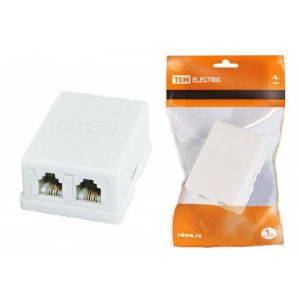 Розетка TDM Телефон. 2х6P-4C (SQ1809-0002) (Р)