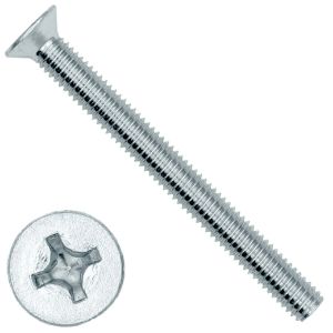Винт потай М6 х10, шлиц Ph, цинк, DIN 965, в уп.18 шт