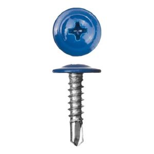 Саморез с прессшайбой 4,2 х 16 мм сверло,для крепл.металла RAL5005, в уп.20 шт