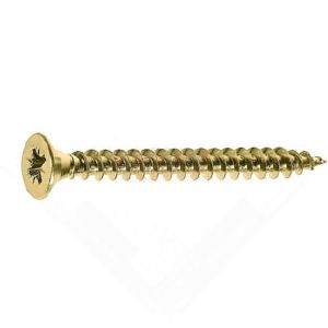 Саморез крупный шаг 4,8х89 мм желтый цинк 100 шт ведро