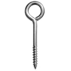 Шуруп с кольцом О-образный 6,0x100 мм, цинк, в уп.1 шт