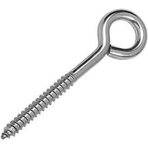 Шуруп с кольцом О-образный 8,0x100 мм, цинк, в уп.1 шт