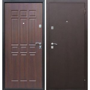 Дверь металлическая Сапрано Металл-МДФ ( Дуб Шоколадный ) 2050х860 мм Правая