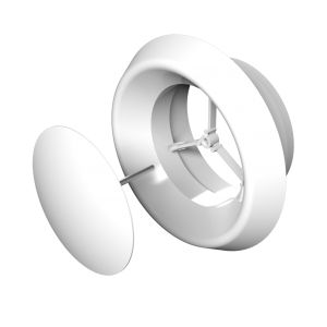 Анемостат вытяжной приточный пластик Белый 10АПВП