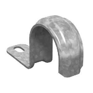 Скоба однолапковая 10-11 мм, цинк, в уп.10 шт.