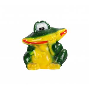 Фигура садовая гипс Лягушка с улыбкой средняя 29x28 см ГАРДЕНВИЛЛ